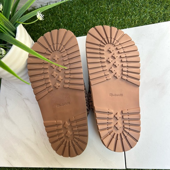 - MADEWELL The Layne Clog Mule in calf hair Pecan Shell Size  5 New - Picture 9 of 10